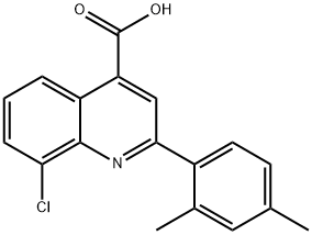 8-CHLORO-2-(2,4-DIMETHYLPHENYL)QUINOLINE-4-CARBOXYLIC ACID Struktur