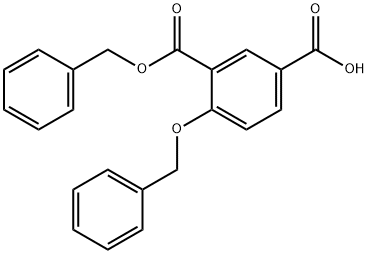 3-BENZYLOXYCARBONYL-4-BENZYLOXY-BENZOIC ACID Struktur