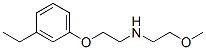 Ethanamine, N-[2-(3-ethylphenoxy)ethyl]-2-methoxy- (9CI) Struktur