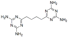 6,6'-(butane-1,4-diyl)bis(1,3,5-triazine-2,4-diamine)  Struktur