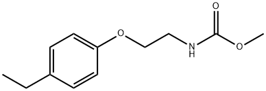 Carbamic acid, [2-(4-ethylphenoxy)ethyl]-, methyl ester (9CI) Struktur