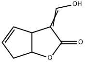 2H-Cyclopenta[b]furan-2-one, 3,3a,6,6a-tetrahydro-3-(hydroxymethylene)- (9CI) Struktur