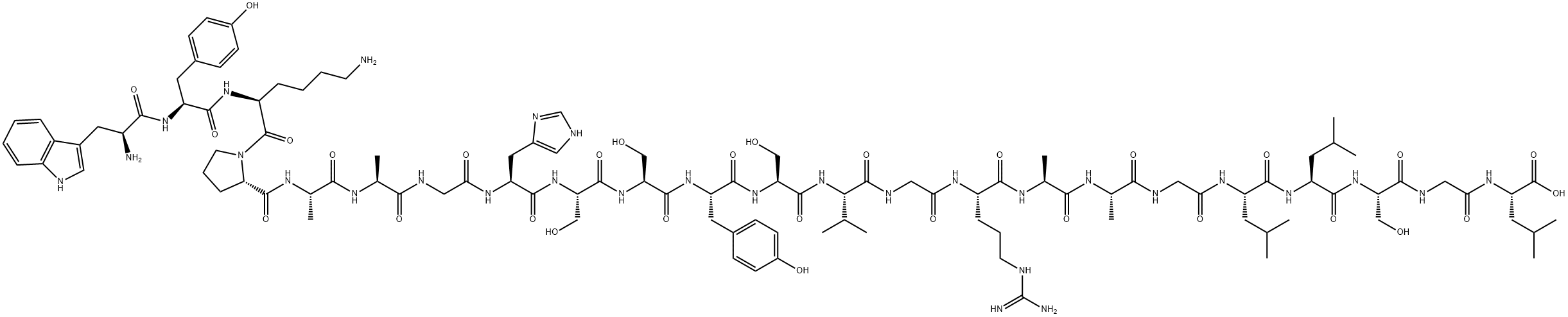 (DES-BROMO)-NEUROPEPTIDE B (1-23) (HUMAN) Struktur