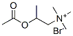 2-acetyloxypropyl-trimethyl-azanium bromide Struktur