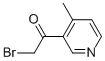 Ethanone, 2-bromo-1-(4-methyl-3-pyridinyl)- (9CI) Struktur