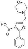 5-MORPHOLIN-4-YLMETHYL-2-PHENYL-FURAN-3-CARBOXYLIC ACID Struktur