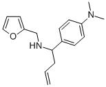 (4-(1-[(FURAN-2-YLMETHYL)-AMINO]-BUT-3-ENYL)-PHENYL)-DIMETHYL-AMINE Struktur