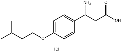 3-AMINO-3-[4-(3-METHYL-BUTOXY)-PHENYL]-PROPIONIC ACID Struktur