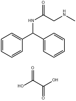 N-BENZHYDRYL-2-METHYLAMINO-ACETAMIDE Struktur