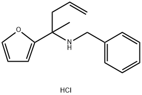 BENZYL-(1-FURAN-2-YL-1-METHYL-BUT-3-ENYL)-AMINE Struktur