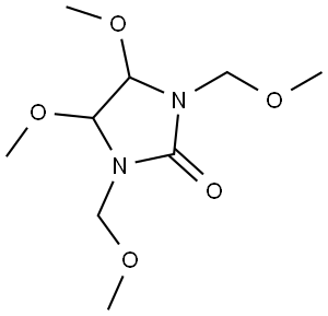 1,3-BIS(METHOXYMETHYL)-4,5-DIMETHOXY- 2-IMIDAZOLIDINONE Struktur