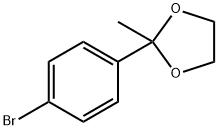 4'-Bromoacetophenone ethylene acetal Struktur