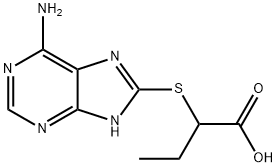 2-(6-AMINO-9H-PURIN-8-YLSULFANYL)-BUTYRIC ACID Struktur