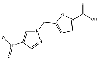 5-(4-NITRO-PYRAZOL-1-YLMETHYL)-FURAN-2-CARBOXYLIC ACID Struktur