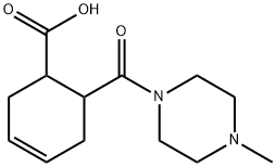 6-(4-METHYL-PIPERAZINE-1-CARBONYL)-CYCLOHEX-3-ENECARBOXYLIC ACID Struktur