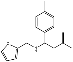 FURAN-2-YLMETHYL-(3-METHYL-1-P-TOLYL-BUT-3-ENYL)-AMINE Struktur