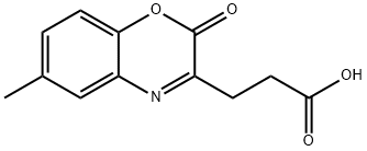 3-(6-METHYL-2-OXO-2H-BENZO[1,4]OXAZIN-3-YL)-PROPIONIC ACID Struktur