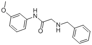 2-BENZYLAMINO-N-(3-METHOXY-PHENYL)-ACETAMIDE Struktur