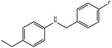 4-Ethyl-N-(4-fluorobenzyl)aniline, 97% Struktur