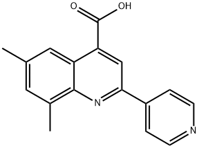 6,8-DIMETHYL-2-PYRIDIN-4-YLQUINOLINE-4-CARBOXYLICACID Struktur