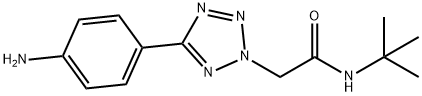 2-[5-(4-AMINO-PHENYL)-TETRAZOL-2-YL]-N-TERT-BUTYL-ACETAMIDE Struktur