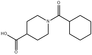 1-(cyclohexylcarbonyl)piperidine-4-carboxylic acid Struktur