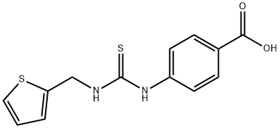 4-(3-THIOPHEN-2-YLMETHYL-THIOUREIDO)-BENZOIC ACID Struktur