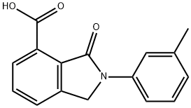 3-OXO-2-M-TOLYL-2,3-DIHYDRO-1H-ISOINDOLE-4-CARBOXYLIC ACID Struktur