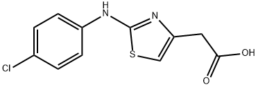 [2-(4-Chloro-phenylamino)-thiazol-4-yl]-acetic acid Struktur