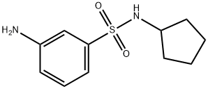 3-AMINO-N-CYCLOPENTYL-BENZENESULFONAMIDE Struktur