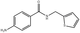 4-AMINO-N-THIOPHEN-2-YLMETHYL-BENZAMIDE Struktur