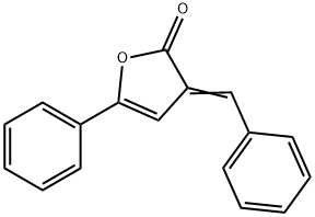 3-Benzylidene-5-phenyl-2,3-dihydrofuran-2-one Struktur