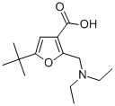 5-TERT-BUTYL-2-DIETHYLAMINOMETHYL-FURAN-3-CARBOXYLIC ACID Struktur