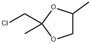 1,3-Dioxolane,  2-(chloromethyl)-2,4-dimethyl- Struktur