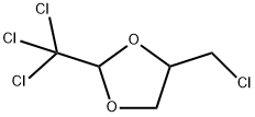 2-(Trichloromethyl)-4-(chloromethyl)-1,3-dioxolane Struktur