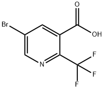 5-BROMO-2-(TRIFLUOROMETHYL)NICOTINIC ACID Struktur