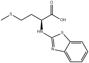 2-(BENZOTHIAZOL-2-YLAMINO)-4-METHYLSULFANYL-BUTYRIC ACID Struktur