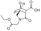 3-ETHOXYCARBONYLMETHYL-4-OXO-10-OXA-3-AZA-TRICYCLO[5.2.1.0(1,5)]DEC-8-ENE-6-CARBOXYLIC ACID Struktur