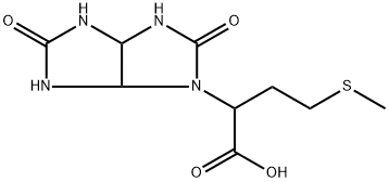 2-(2,5-DIOXO-HEXAHYDRO-IMIDAZO[4,5-D]IMIDAZOL-1-YL)-4-METHYLSULFANYL-BUTYRIC ACID Struktur