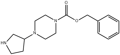 BENZYL 4-(PYRROLIDIN-3-YL)PIPERAZINE-1-CARBOXYLATE Struktur