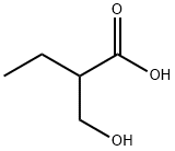 2-(hydroxymethyl)-Butanoic acid Struktur