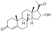 16ALPHA-Hydroxyprogesterone Struktur