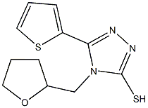 4-(TETRAHYDROFURAN-2-YLMETHYL)-5-THIEN-2-YL-4H-1,2,4-TRIAZOLE-3-THIOL Struktur