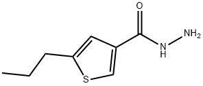 3-Thiophenecarboxylicacid,5-propyl-,hydrazide(9CI) Struktur