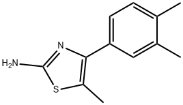 4-(3,4-DIMETHYL-PHENYL)-5-METHYL-THIAZOL-2-YLAMINE Struktur