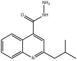 4-Quinolinecarboxylicacid,2-(2-methylpropyl)-,hydrazide(9CI) Struktur