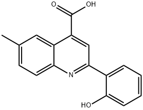 2-(2-HYDROXY-PHENYL)-6-METHYL-QUINOLINE-4-CARBOXYLIC ACID Struktur