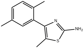 4-(2,5-DIMETHYL-PHENYL)-5-METHYL-THIAZOL-2-YLAMINE Struktur