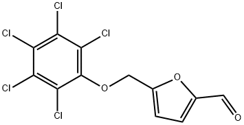 5-[(PENTACHLOROPHENOXY)METHYL]-2-FURALDEHYDE Struktur