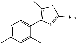 4-(2,4-DIMETHYLPHENYL)-5-METHYL-1,3-THIAZOL-2-AMINE Struktur